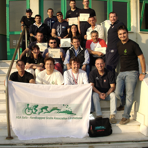 Studenti e Istruttori HSA  a Carrara  nel 2007