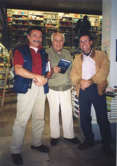 Nano Occhi , Folco Quilici ,Beppe Gardenghi nel 1998 a Ferrara